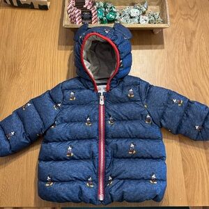 Baby gap Mickey Mouse puffer. Size 12-18 months.